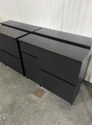 4x Basic Flip Schoenenkast, ByFonq, Zwart
